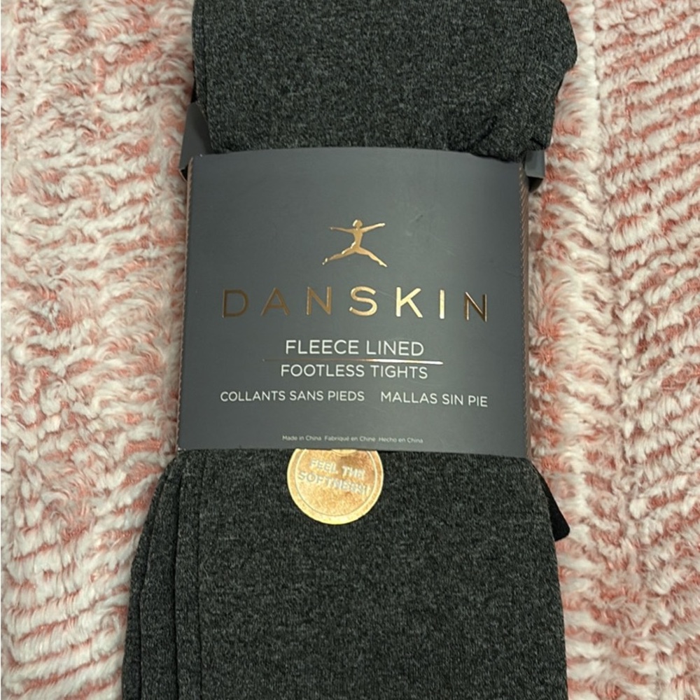 2 pack Danskin Charcoal and black Fleece Lined Leggings